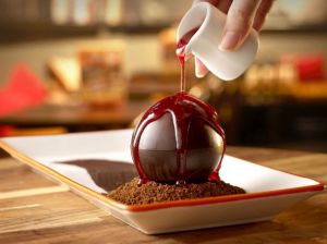 The melting Chocolate Bomba is one of the new menu items San Churro specially introduced to celebrate the transition to Fairtrade cocoa.